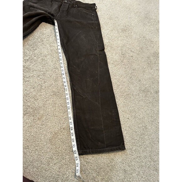 Levis 501xx Mens 36x 32 (34x32.5) Black Denim Jeans Button Fly Grunge‎ - Picture 6 of 7